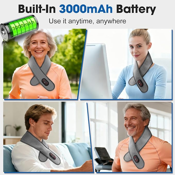 Cordless Neck Heating Pad for Pain, Neck Massager - Image 4