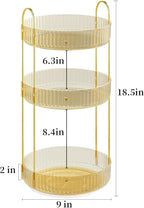 Rotating Makeup Organizer Countertop, Skincare Organizers, Spinning Perfume - Image 2