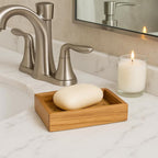 Creative Home 63068 Acacia Bath Rectangular Soap Dish, Soap Tray - Image 3