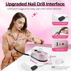 JOSGLOI 40000RPM Electric Nail File Drill Professional Kit, Drill Machine - Image 6