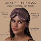 ZIMASILK Adjustable 22 Momme 100% Mulberry Silk Sleep Mask, Upgraded 3D - Image 3