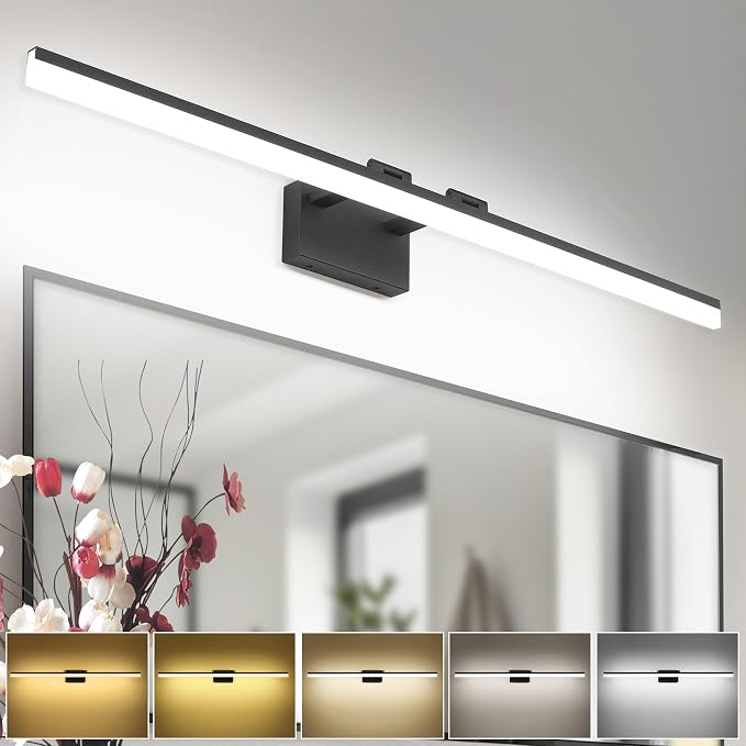 SOLFART 5 Color Temperature Dimmable 47.2 Inch Bathroom Light Fixtures Over by SOLFART