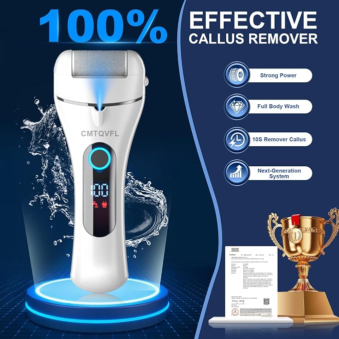9.0 Upgrade Electric Foot Callus Remover CMTQVFL -【Removes 99.99% of Calluses - Image 4