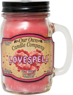Our Own Candle Company Lovespell Scented 13 Ounce Mason Jar Candle by OurOwnCandleCompanycandles