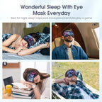 2 Pcs Boys Sleep Eye Mask, Guys Blackout Sleeping Silk Mask - Image 7