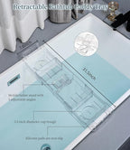 Bathtub Caddy Tray, Adjustable Bathtub Tray Table, Bath Organizer - Image 3