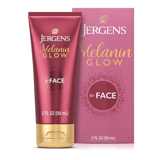 Jergens Melanin Glow Facial Glow Enhancer, Luminizer and Moisturizer by Jergens