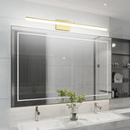 Aipsun Brushed Brass Vanity Light Fixtures 40inch Modern LED Bathroom Fixtures - Image 8