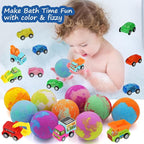 Bath Bombs for Kids with Toys Inside, 9 Pack Handmde Bath Bombs Set with - Image 4