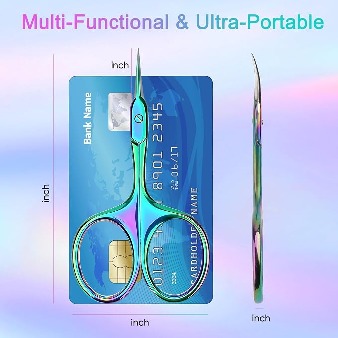 Cuticle Scissors, Extra Fine Curved Manicure & Pedicure Nail Scissor - Image 5