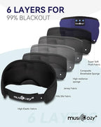 MUSICOZY Sleep Headphones Bluetooth 5.4 Headband Breathable Sleeping Headphones - Image 6