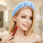 7 Pcs Spa Set, Facial Headband and Wristband Set, Skincare Accessories - Image 3