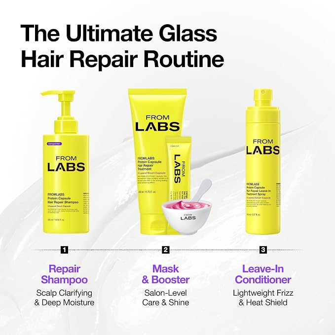 FROMLABS Protein Capsule Hair Repair Treatment, 3-Minute Keratin Hair Mask & - Image 11