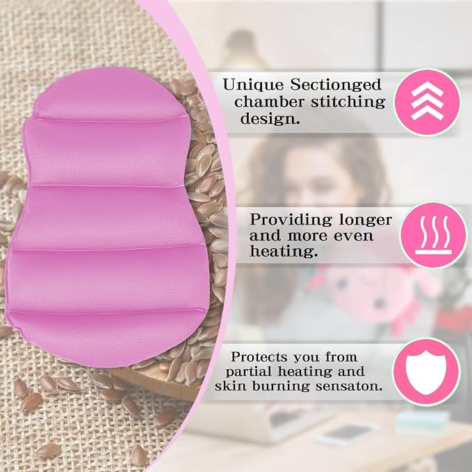 Microwave Heating Pad for Pain Relief, Back Pain, Neck Shoulder, Natural Heat - Image 5
