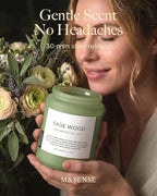M&SENSE Sage Wood Scented Candles - Image 3