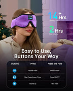 Sleep Mask with Bluetooth 5.4 Headphones, Wireless Music Sleep Eye Mask - Image 6