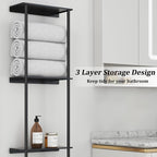 Towel Storage for Bathroom, 3 Tier Towel Rack - Image 2