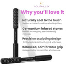 Radiance Roller – Germanium Stone Facial Massage Tool/Wand Face Roller - Image 5