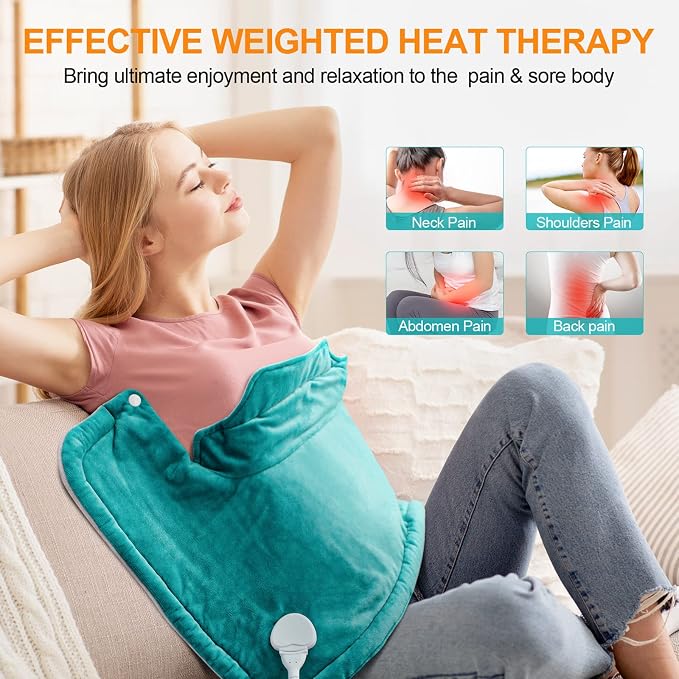 Heating Pad for Neck and Shoulders and Back, Mothers Day Gifts for Mom Wife - Image 4