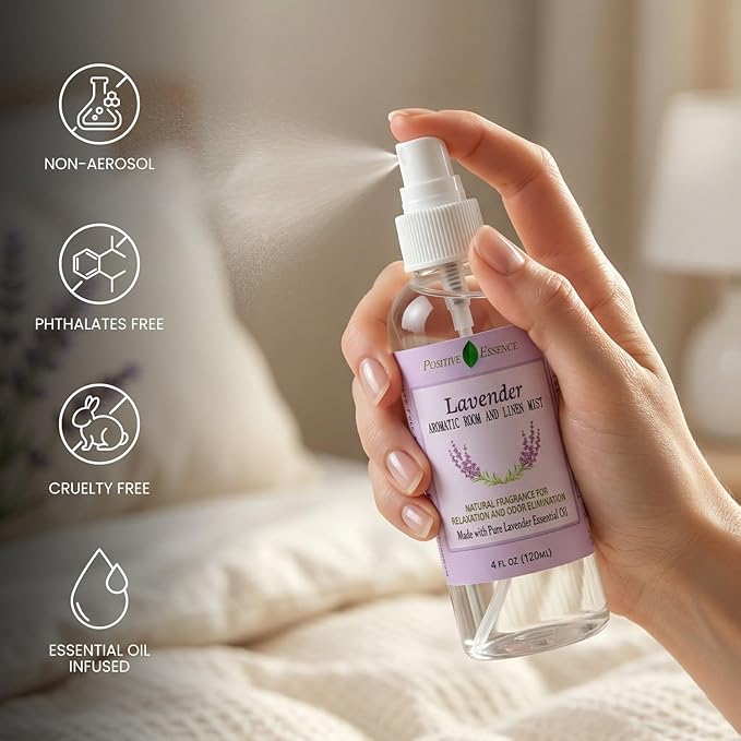 Lavender Room and Pillow Spray, Natural Aromatherapy Sleep Spray - Image 3
