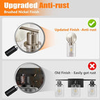 DLLT Wall Sconces Set of Two: Modern Bathroom Vanity Light Fixtures - Image 5