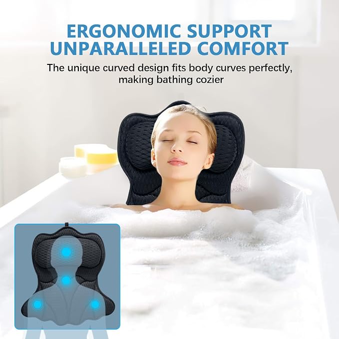 REEZEIVI Bath Pillows for Tub, Bath Pillow - Image 2