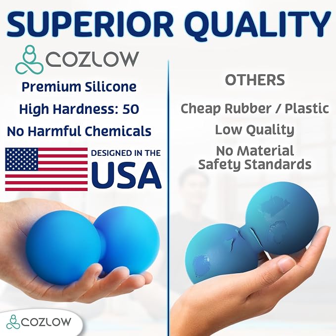 COZLOW Double Lacrosse Silicone Massage Ball - Image 4