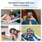 2 Pcs Boys Sleep Eye Mask, Guys Blackout Sleeping Silk Mask - Image 7