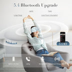 LC-dolida Sleep Mask with Bluetooth Headphones, Extra Large Silk Eye Mask - Image 3