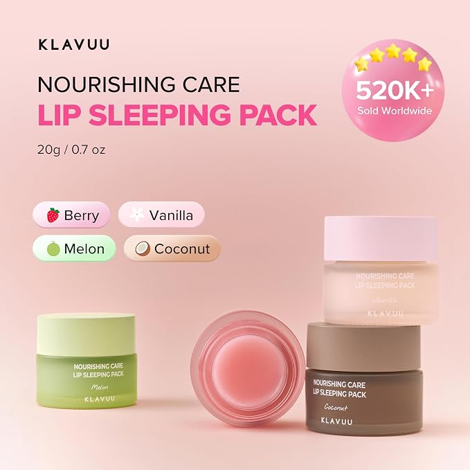 Klavuu Lip Mask Sleeping Pack – Overnight Deep Hydrating Korean Lip Balm - Image 3