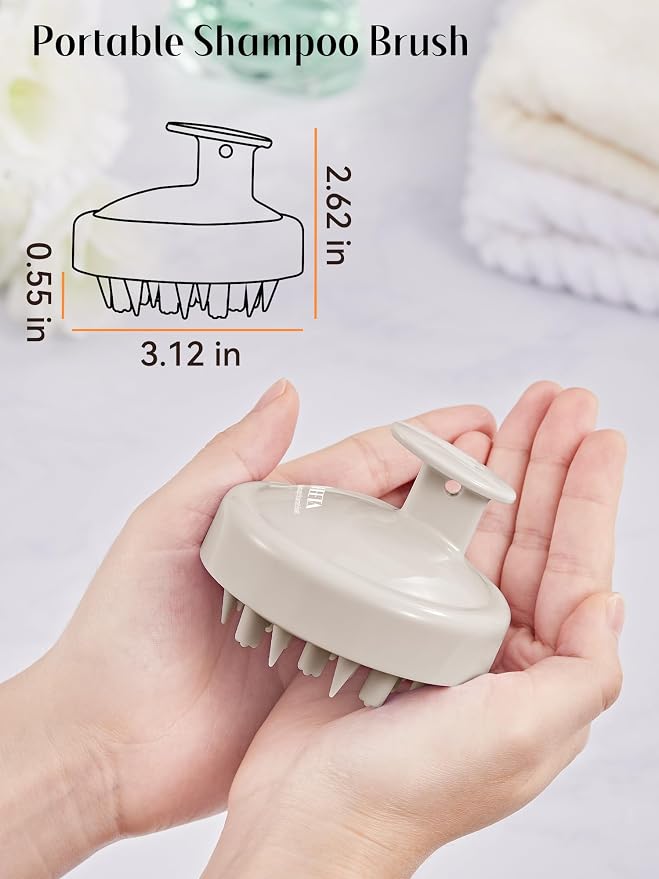 HEETA Hair Scalp Massager Brush, Updated Hair Shampoo Brush, Wet & Dry Scalp - Image 5
