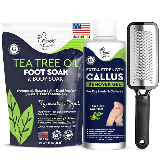 Tea Tree Foot Soak, Callus Remover Gel by FOOTCURE