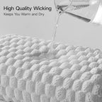 REDKISS 4 Pack Gray Microfiber Bath Towels - Image 5