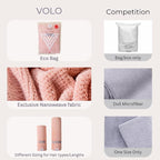 VOLO Hero Capri Blue Hair Towel | Ultra Soft, Super Absorbent, Quick Drying - Image 8