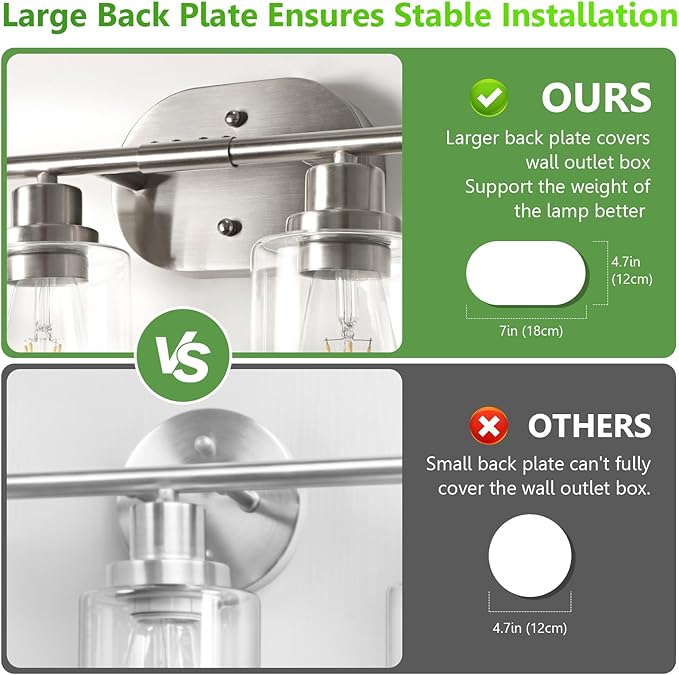 Ascher 4-Light Bathroom Light Fixtures, Modern Vanity Lights - Image 5