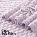 REDKISS 4 Pack Purple Microfiber Bath Towels - Image 7