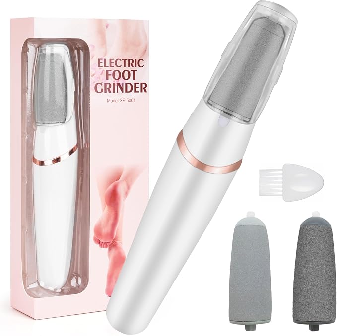Electric Foot File and Callus Remover, Professional Pedicure Tools by LIYUJSDZ
