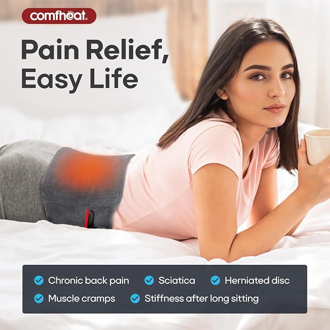 Portable Heating Pad for Back, 10000mAh Battery Powered Heat Wraps for Back - Image 4