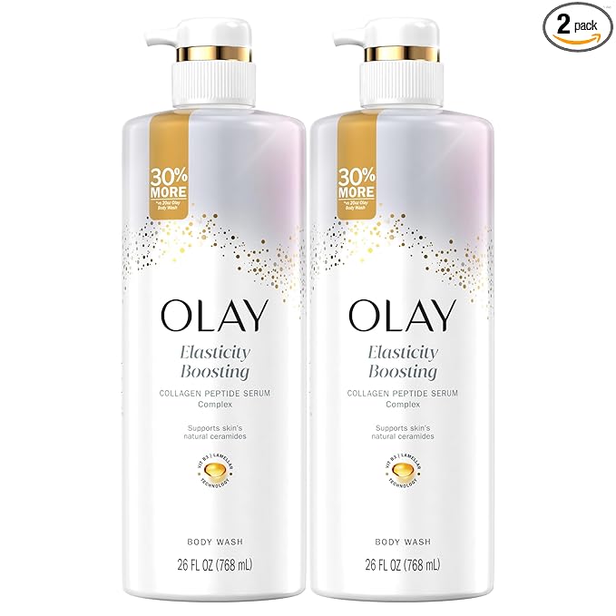 Olay Body Wash for Women, Elasticity Boosting, Collagen Peptide Serum Complex by Olay