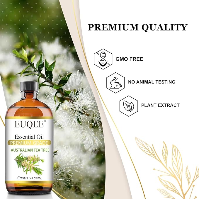 EUQEE Australian Tea Tree Essential Oil Premium Grade Australian Tea Tree Oil - Image 3