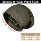 Satin Bonnet for Sleeping Night Cap, Adjustable Satin Lined Silk Bonnets Sleep - Image 6