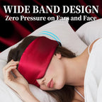 100% Mulberry Silk Sleep Mask, Large Eye Cover - Image 5