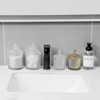 rejomiik Qtip Holder Glass Apothecary Jars - Image 5