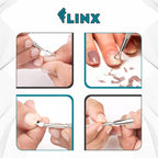 FLINX Metal Cuticle Pusher Tool 4 Pcs Nail Manicure Tools Nail Tᴏols - Image 4