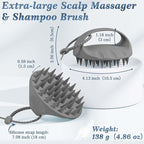 Manmihealth Silicone Back Scrubber & Soft Bath Glove, Silicone Scalp Massager - Image 2