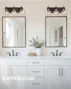 Bathroom Light Fixtures Over Mirror, 3-Light Oil Rubbed Bronze Vanity Light - Image 8