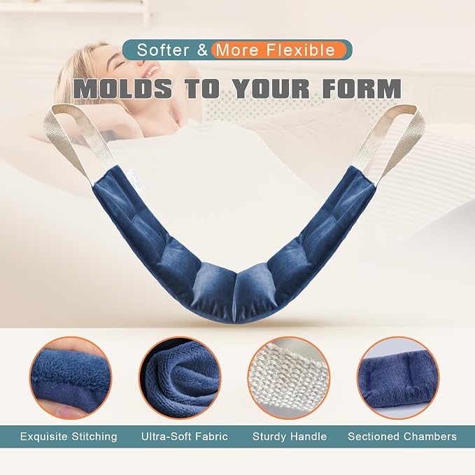 uncn Heating Pad for Neck Shoulders and Back Microwavable Wrap Weighted Neck - Image 5