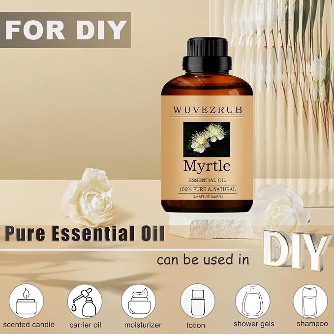 Myrtle Essential Oils, 240ML Pure and Natural Essential Oil - Image 3