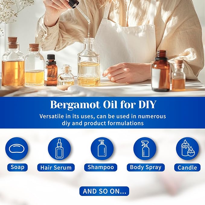 HIQILI Bergamot Essential Oil for Diffuser, 100% Pure & Natural - Image 5