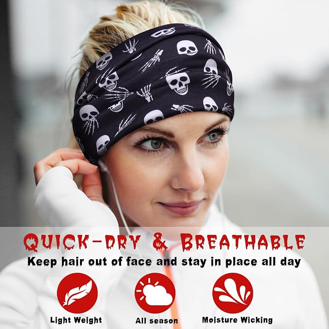 HAUHC 6 Pack Halloween Headbands - Image 6